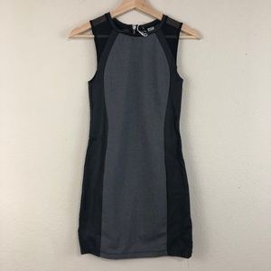 Grey H & M Women's Divided Leather Dress (Size 6)